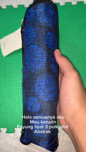 Payung Lipat Polkadot Abstrak Unik Umbrella Souvenir Gift