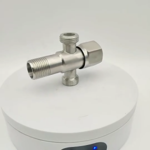 Angle Valve 2 Way for Toilet Bidet Faucet SUS304 Stainless Steel 2 Way Angle Valve 90 Degree  1/2"x1/2"