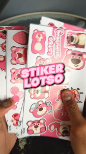 [  MAC ] 60 PCS STICKER LOTSO BERUANG STRAWBERRY LENGKAP LUCU AESTHETIC ANTI AIR UNTUK LAPTOP CASE TUMBLER KOPER HP - K24