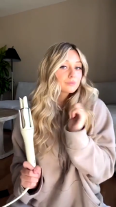 ม้วนผมอัตโนมัติ 28mm ป้องกันความชื้น จอ LCD ควบคุมอุณหภูมิได้ 30 วินาที สำหรับผมทุกประเภท