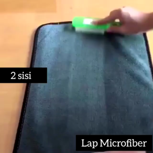 Kain Lap Microfiber Serbaguna 30X30Cm 2 Sisi Halus Multifungsi 500GSM