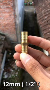 Konektor Adaptor Selang Pipa Equal Barb 6mm 8mm 10mm 12mm Bahan Tembaga