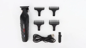 HIENA HYN-023 Precision Waterproof Rechargeable Mens Electric Trimmer with Multi-Size Blades and USB Charging