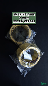 Lakban Solasi Solatip Kertas Masking Tape Twister 2 inch