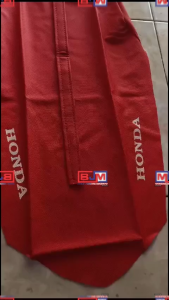 SARUNG KULIT JOK MOTOR STANDART CRF WARNA MERAH & HITAM / FREE SABUK