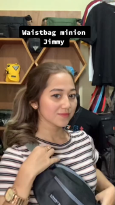 Tapaxco Tas Pinggang Pria Minion Jimmy Mini Waistbag Casual Local Brand Kanvas Cordura