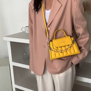 Tas Selempang Wanita Fashion Rantai Kasual Handle Bag Polos Korean Style Sling Bag Import COD T225