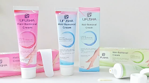 LIFUSHA สีฟ้าครีมกำจัดขนผู้ชายและผู้หญิงครีมกำจัดขนสมุนไพรสำหรับกำจัดรักแร้ 100g