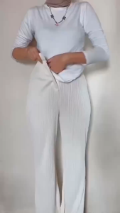 Celana Cutbray Knit Wanita Higwaist Knit Cutbray Wanita Premium Kekinian