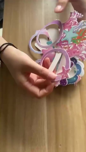 6pcs Mermaid Theme Paper Glasses for Kids Under The Sea Birthday Party Decorations