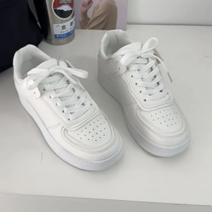 JEIKY.Ladies White Shoes Sneakers Korean Style Thick Soles Casual Versatile Ins Sport Fashion#B319