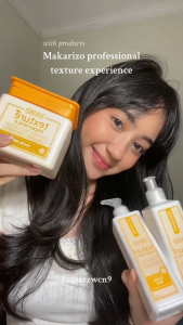 (PAKET) MAKARIZO Texture Experience Conditioner 250ml + Creambath 500ml Rambut Ketombe Rontok Rusak