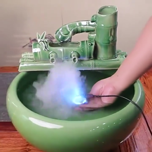 เครื่องสร้างควัน หมอกอัตโนมัติ เครื่องทำควัน [จัดส่งตลอด 24 ชั่วโมง-COD] Mist Maker พร้อมไฟLEDอุปกรณ์ตกแต่งสวน ทำหมอก น้ำพุบ่อปลา เครื่องพ่นควัน น้ำพุฮวงจุ้ย ทำหมอก ที่สร้างควันครบเซต