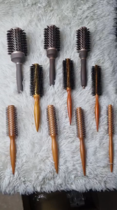 Lược Sấy Tạo Kiểu Tóc Uốn lược sấy gỗ lược sấy nhôm chịu nhiệt giảm tóc xơ rối