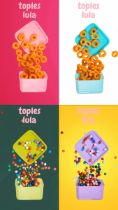 CPM Lula Junior Set of 4 pcs Biru / Toples Plastik