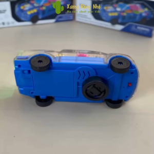 Đồ Chơi Xe Ô tô Cảnh Sát Trong Suốt - Phát Sáng Nhạc Đèn Nhấp Nháy Cho Bé