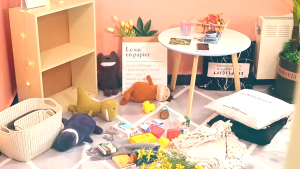 Plastic Portable Storage Basket Desktop Rattan Basket Storage Bbox Basket Organizer Box