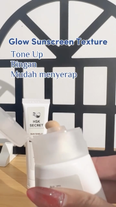 HSK Secret Glow Sunscreen SPF 30 PA+++ - Tinted Sunscreen Cream Meratakan Warna Kulit Menyamarkan Noda Hitam