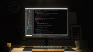 Màn hình máy tính BenQ dành cho lập trình RD280U _ 28" 4K+ đèn MoonHalo USB-C Chống chói bảo vệ mắt