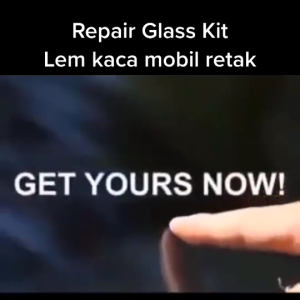 Lem Kaca Mobil Retak: Windshield Glass Repair Kit Hitam Car Crack Lem Perekat Kaca