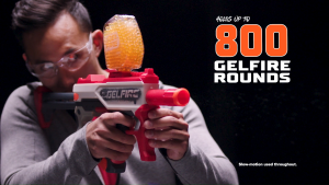 Nerf Pro Gelfire Mythic Blaster & 10000 Gelfire Rounds 800 Round Hopper Rechargeable Battery Nerf Full Auto or Semi Auto Eyewear Ages 14+