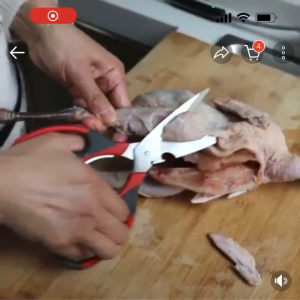kitchen household scissors Stainless steel multifunctional sharp scissors