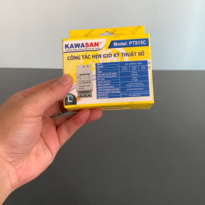 Công Tắc Hẹn Giờ Kỹ Thuật Số công tắc 2 chiều (1 NO 1 NC) luân phiên bật – tắt 2 thiết bị đồng thời Kawasan PTS15C