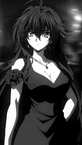 KRONE Kaos Anime RIAS GREMORY Katun Premium 24s - Tshirt Distro High School DxD Oversize Dewasa