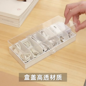 กล่องเก็บสายไฟ กล่องเก็บสายชาร์จ กล่องเก็บหูฟัง กล่องเก็บสายชาร์จ กล่องอเนกประสงค์ สินค้าพร้อมส่งในไทย