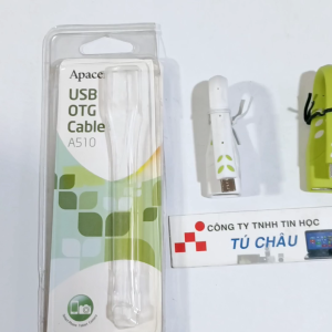 Cáp OTG Micro USB / Chuẩn cắm Micro USB - Nhựa dẻo (Apacer - Tồn kho)