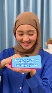 SENKA Perfect Whip Gentle Rose Facial Foam (Mencerahkan dan Melembabkan Kulit Wajah) 100gr
