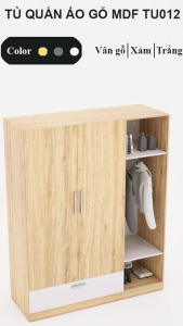 FREESHIP HCM - Tủ Quần Áo Cánh Mở Nội Thất Phòng Ngủ Gỗ MDF Tatana TU012 – có thiết kế theo yêu cầu