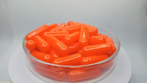 1000pcs Size 00 Dark Orange Empty Gelatin Capsule