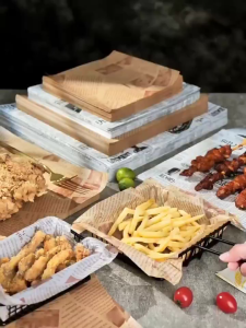 Giấy Thấm Dầu Thực Phẩm 1 Set 50 Tờ Giấy Thấm Hút Dầu Ăn Dầu Mỡ Màu NâuNhiều Kích Thước Đồ Nhà Bếp-Hesede