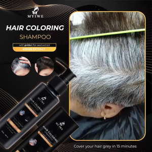 My Iwe Hair Coloring Shampoo Shampo Anti Uban Ampuh - Sampo Penghitam Rambut Uban