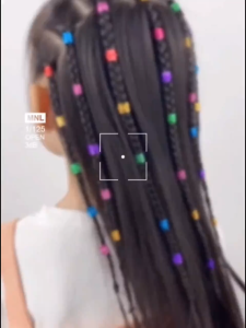 1SET/30PCS Cincin Manik Adjustable Bahan Untuk Dekorasi Rambut Kepang/Wig/Rambut Gimbal/Gelang Alumunium/Pembatas Kalung