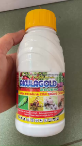 [6 Chai] Xông hơi mạnh AKULAGOLD 260EW 450ml sâu vẽ bùa rệp sáp bọ trĩ nhện đỏ ruồi vàng Rầy nâu sâu cuốn lá sâu đục thân bọ nhảy Bọ trĩ bọ phấn trắng rầy phấn trắng date mới