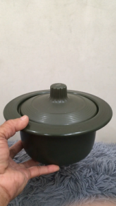 NỒI DƯỠNG SINH VÀNH TRÒN 1.0 LÍT+ NẮP NÚM LIỀN - HEALTHYCOOK - GỐM SỨ MINH LONG I