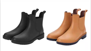 Fashion Womens Rain Boots(Bota) Short Ankle Rain Boots Rubber Booties Outdoor Non-slip Rain Boots KERMODE