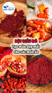 Bột điều đỏ 500g (Hạt cari điều màu tạo màu tự nhiên cho món ăn) - Thảo Dược Hạnh Nguyên