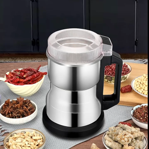300ML One Touch Operate Strong Power 8 Blades Stainless Steel Electric Herbal Coffee Beans Seasoning Spice Cereals Grinder Chopper Blender