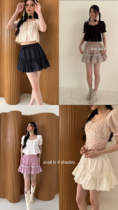 Snatched NICOLE Mini Skirt - Rok Wanita Premium - Korean Style Wanita Renda Gen Z