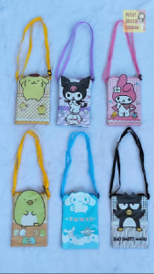 Sling HP 3D Karakter Seri Sanrio Tas Selempang Anak Souvenir Ulang Tahun Gift