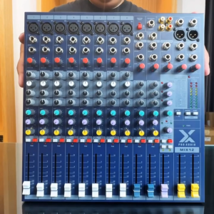 X PRO AUDIO MIX12 (BY River)  อนาล็อกมิกเซอร์ เสียบไมค์ได้ 8 ช่อง เอฟเฟคในตัว 1 AUX มอนิเตอร์ AT Prosound