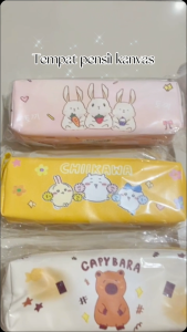 Tempat Pensil Kanvas Capybara Dolpin Sleting PCR 030: Pilihan Tempat Pensil Berkualitas Tinggi