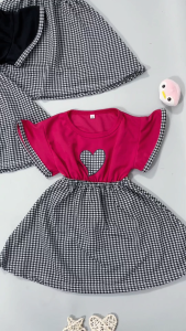 Dress Anak Bayi LOVE Gaun Anak Balita 0-4 Tahun BENNA