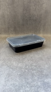 Thinwall Suapi 500ml Hitam / Kotak Makan / Food Container isi 25 Pcs