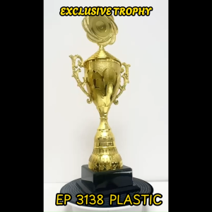 Exclusive Plastic Trophy with Base (Model: EP3138) Hadiah Suakn dan Anugerah Cemerlang