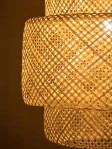 【STAR】Rattan Pendant Light Dining Bamboo Lampshade Chandelier Restaurant Bar Droplights Ceiling Light