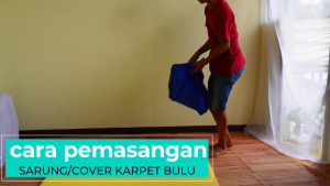 Cover / Sarung Karpet bulu rasfur Anti slip. Aesthetic Mewah LP